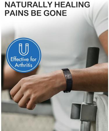Feraco Ultra Strength Magnetic Bracelets - Waterproof Silicone Sports Wristband for Balance & Energy | Adjustable Health Bracelet for Men & Women - Buy Online on GoSupps.com