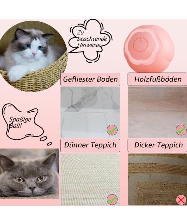 Peticularz Self-Employment Electric Powerball 2.0 - Interactive Cat Toy in Pink with Petals - Buy Online on GoSupps.com