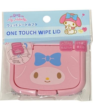 Sanrio My Melody One Touch Push Type Baby Wet Paper Wet Tissue Wipe Lid Cover (Face)