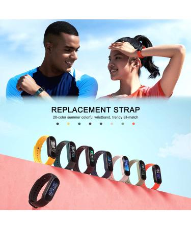 20 Pieces Strap Replacement Compatible with Xiaomi Mi Band 6 / Xiaomi Mi Band 5 / Amazfit Band 5  Bands for Xiaomi Mi Band 5 Bracelet Wristbands Accessories Silicone for Mi Fit 5 Straps (20 Colors) - Buy Online on GoSupps.com
