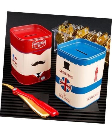 Mikinona Metal Container Set - 4-Piece Blade Recycling Box for Safe Razor Blade Disposal | Organizer Case in White Tin - Buy Online on GoSupps.com