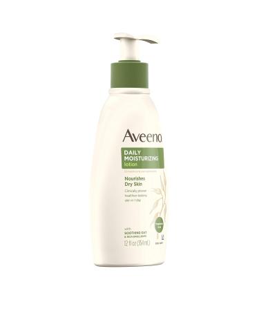 Aveeno Moisturizing Lotion Fragrance Free - 12 Fl Oz | Hydrating Skin Care with Natural Ingredients | International Shipping Available - Buy Online on GoSupps.com