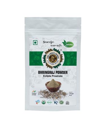 The Green Herbs Bhringraj Powder 114g Finely Ground Natural and Chemical-Free Herbal Powder Eclipta Prostrata
