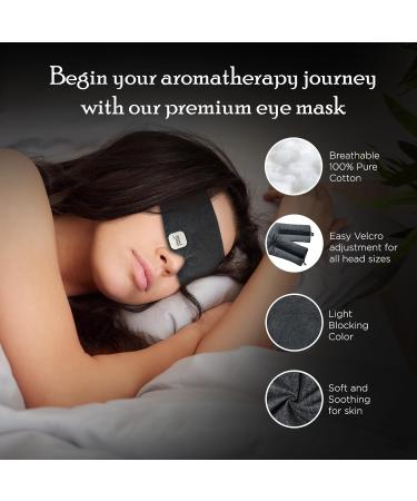 AROMA STICKERS Gift Set - Premium Cotton Eye Mask & 100% Natural Essential Oil Scented Stickers for Relaxation & Sleep - Mess-Free Aromatherapy Diffuser (Pack of 5 x 12 - Buy Online on GoSupps.com