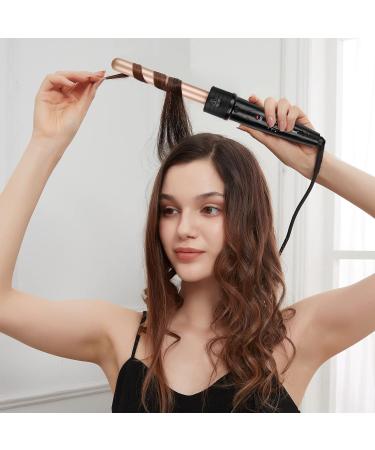 janelove Hair Curler Curling Wand for Long Hair Curling Wand Set with 5 Ceramic Barrels from 9/18/25/32 mm 150 -210 Temperature Control with Heat Resistant Glove - Buy Online on GoSupps.com
