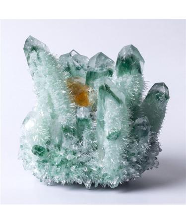 Natural Green Ghost Crystal Cluster Healing Crystals Stone Specimen Irregular Crystal Cluster Ornament Feng Shui Home Room Decoration - Buy Online on GoSupps.com