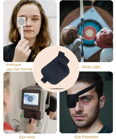 3D Eye Patch - Medical Amblyopia Eye Patches for Adults & Kids | Right Eye Black Lazy Eye Treatment - Buy Online on GoSupps.com