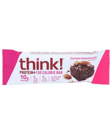 think! Protein 150 bar, Chocolate Almond Brownie, 1.41 Oz (126500)