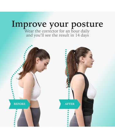 Posture Corrector & Adjustable Back Brace | Back Pain Relief & Support | Improve Posture & Muscle Memory - Buy Online on GoSupps.com