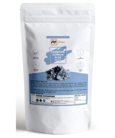 MGanna 100% natural Kambrian / Serbian blue tone for face masks creams body wraps soft peels and peels skin tightening and soap production 0.5 pounds / 227 g - Buy Online on GoSupps.com