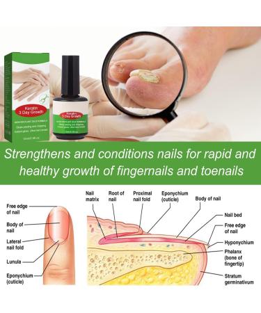 Keratin 3 Day Growth Nail Treatment & Strengthener Nail Strengthener for Damaged Nails Extra Strong Nail Growth Treatment Nail Repair Treatment Nail Strengthener and Growth Polish Nail Growth Serum - Buy Online on GoSupps.com