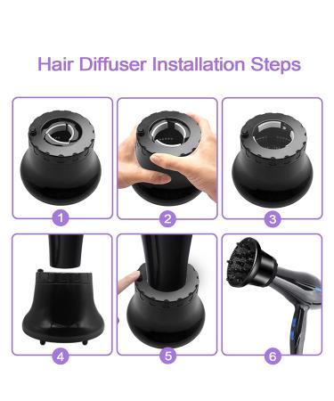 UUCOLOR Universal Hair Diffuser - Adjustable Nozzle for Curly/Wavy Hair Styling - Buy Online on GoSupps.com