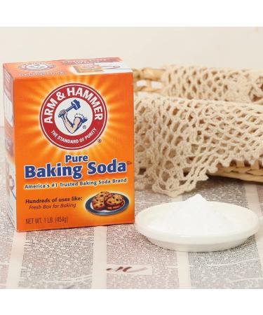 Arm & Hammer Baking Soda 1 lb / 454 g - Trusted Brand for Cleaning & Baking - Buy Online on GoSupps.com
