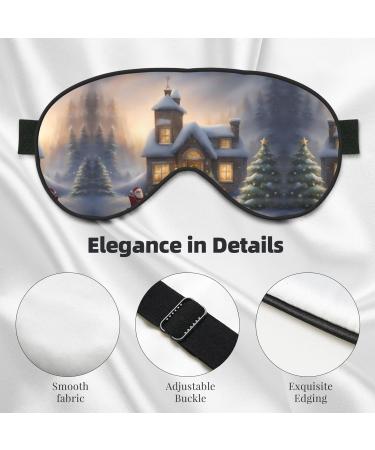 Merry Christmas Unisex Eye Mask | Comfortable Sleep Mask for Travel Yoga & Shift Work - Buy Online on GoSupps.com