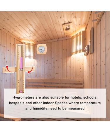 2 in 1 Sauna Thermometer Hygrometer - Precise Temperature & Humidity Measurement with Rotating Hourglass Design - Buy Online on GoSupps.com
