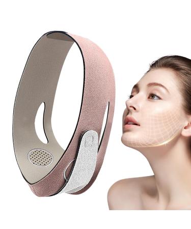 V Liine Chin Strap - Face Lifting Jawline - Adjustable V Chin Lifter | Face Lift Up Band | Face Toning Belts | Sleeping Massk Strap | Lift & Tighten Face Band | Reusable Face Lift Massk For Jaw Liine Pink