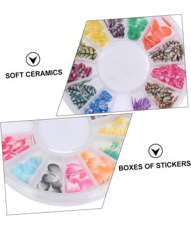 minkissy 56 Boxes Soft Pottery Nail Diy Scrapbook Cane Accessories Hair Bow Resin Polymer Slices Manicure Decor Resin Flat Back Button Flower Clay Fruit Polymer Clay Patch Sticker 3d - Buy Online on GoSupps.com