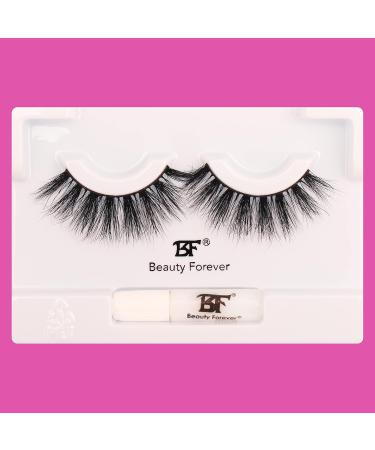 Beauty Forever Faux Mink 3D Eyelashes Elegantly Layered Lashes for Defined Looks Handmade & Reusable With Latex Free Glue Mitchelle No. 125 - Buy Online on GoSupps.com