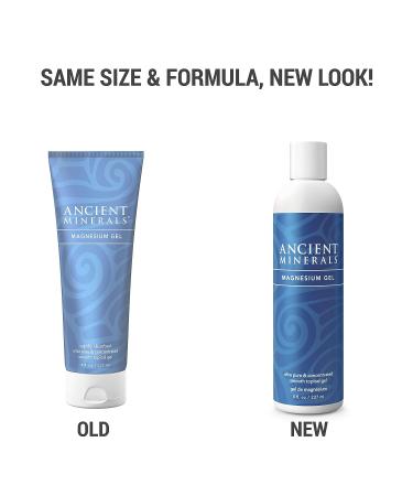Ancient Minerals Magnesium Gel | 8oz Tube | Pure Zechstein Magnesium Chloride | Ideal for Massage and Skin Absorption - Buy Online on GoSupps.com