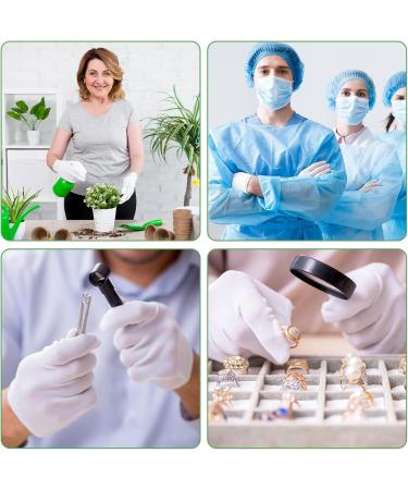 Newofview 12 Pairs White Cotton Gloves - Moisturizing Hand Spa Treatment & Inspection Gloves for Cosmetics & Serving - Buy Online on GoSupps.com