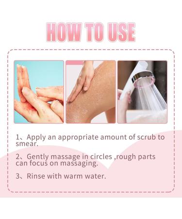 Peach Brightening Exfoliating Body Scrub Deep Exfoliating Scrub Gentle Exfoliating Scrub for Body Face Hands and Feet (100g) - Buy Online on GoSupps.com