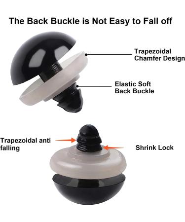 120PCS Plastic Safety Crochet Eyes with Washers (0.48Inch/12mm) - Perfect for Crochet Crafts - Buy Online on GoSupps.com