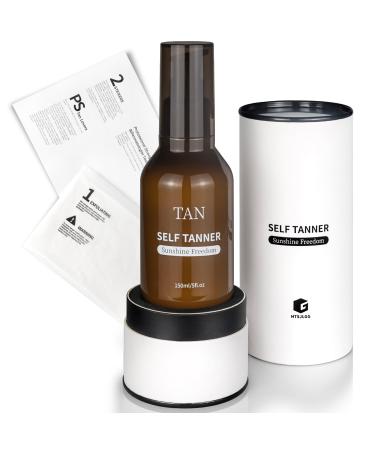 Self Tanner Sunshine Freedom Kit | Lotion for Body Natural & Organic Ingredients Quick Tan for Bronzer Glow Vegan 5 Fl.Oz