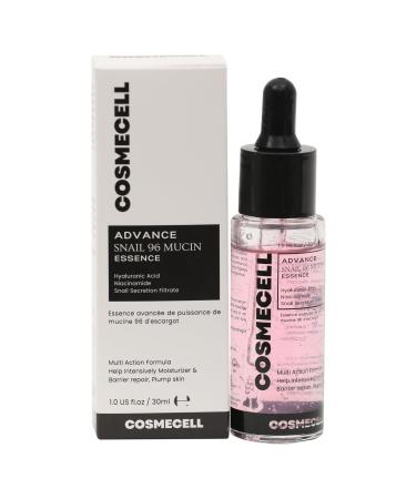 Cosmecell Advance Snail 96 Mucin Essence 1.0 fl oz Hyaluronic Acid Niacinamide