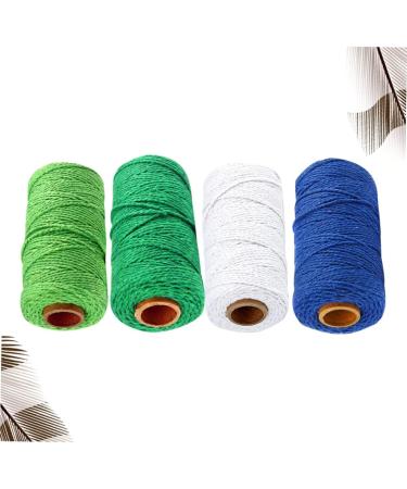 Amosfun 4 Roll Wickelsil Knitting Cord - Natural Cooking Yarn Macrame Accessories & DIY Craft Cotton Cord for Tinkering and Bakery Projects - Buy Online on GoSupps.com