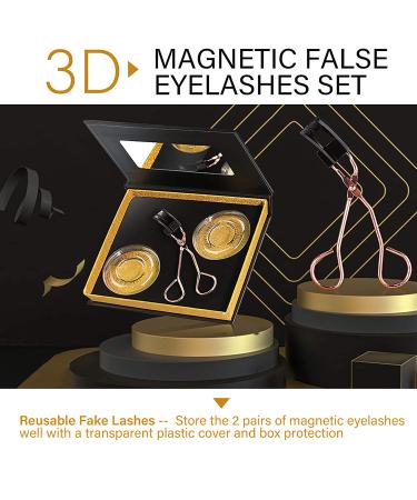 Magnetic Eyelashes Kit with Glue-Free Magnetic Eyelash Clip - 3-Piece Set - Buy Online on GoSupps.com
