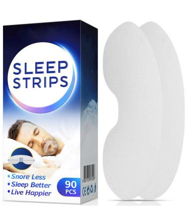 Anti snoring mask - Sleep mask 90 Pieces of Sleep Straps Advanced Soft Nose Breathing Band Improve Sleep Quality and Stop snoring Solution Device