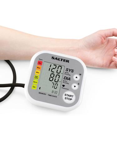 Salter BPA-9201-GB Automatic Arm Blood Pressure Monitor | Easy-to-Read Display | Heartbeat/Hypertension Indicator | WHO Guidelines | 2nd Gen BP Monitor - Buy Online on GoSupps.com