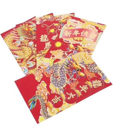 Spring Festival 30pcs Red Envelopes 2024 Hong Bao Dragon Year Red Envelopes New Year Money Packets Lucky Bless - Buy Online on GoSupps.com