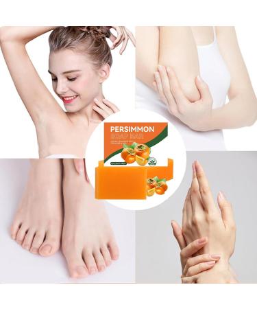  G n rique Persimmon Soap Odor Control Wash Deodorizing Facial Wash Block Moisturizing Natural Formula Gentle Freshing Cleanser for Men Women Underarm Thigh Intimate Area Easy to Use - Buy Online on GoSupps.com