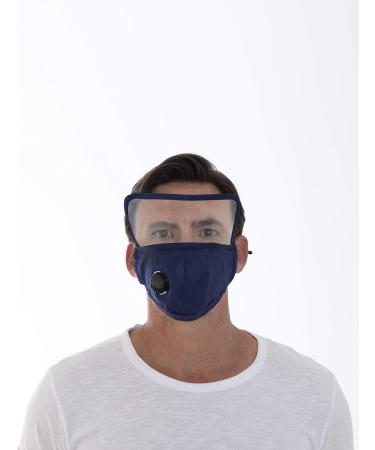 easylife lifestyle solutions Reuseable Visor Filter Mask with Valve +1 Filter | L21xH17xD0.5cm Burgundy - Buy Online on GoSupps.com