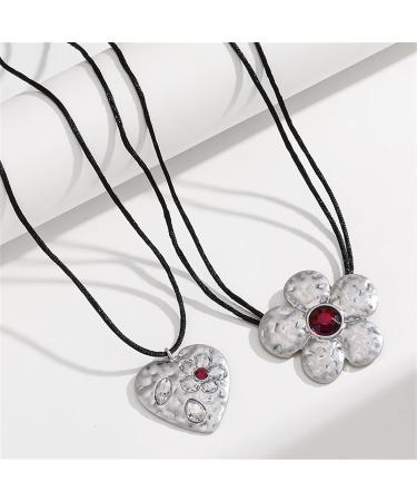 Shop Oralgos Punk Metal Flower Choker Necklace - Trendy Short Collarbone Fashion Jewelry for Every Occasion - Buy Online on GoSupps.com