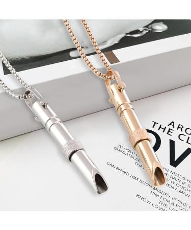 Anapana Breathing Necklace Set for Anxiety Relief and Mindful Meditation - Gold & Silver - Buy Online on GoSupps.com