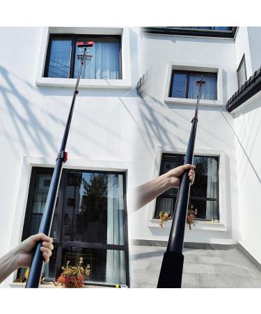 photovoltaic cleaner window cleaning pole 10.8M/35FT Window Cleaning Pole Outdoor Water Fed Telescopic 2 In 1 Brush Squeegee Attachment Professional Extendable Cleaner Conservatory Roof Gutt 3.6m/11.8ft - Buy Online on GoSupps.com