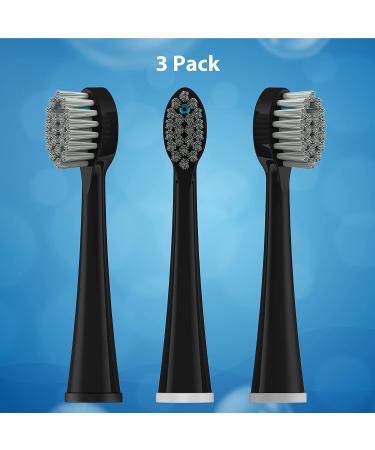 Compact Floss Brush Replacement Heads - 3 Count - Black - Buy Online on GoSupps.com
