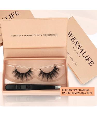 Florist 15mm 3D Mink Eyelashes - Handmade Natural Look False Lashes | Medium Volume Wispy Lashes - 1 Pair - Buy Online on GoSupps.com