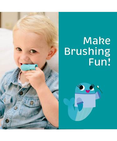 The Brushies Chomps The Dino Baby & Toddler Toothbrush Set with Storybook | Dental Care & Book Combo for Ages 4 Weeks to 4 Years - Buy Online on GoSupps.com