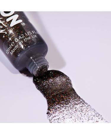Moon Glitter Holographic Fine Glitter Gel - Silver - 12ml | For Face, Body, Hair, Nails - Cosmetic Festival Glitter - Face Paint - Long-lasting Formula - Buy Online on GoSupps.com