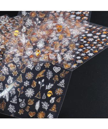 Decorations Transfer Decals Winter UV Gel 3D Nail Stickers Christmas Snowflakes(15) Style15 - Buy Online on GoSupps.com