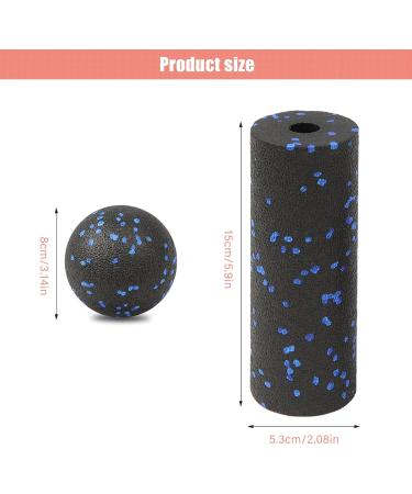 Buy Wexffu Fascia Ball & Roller Set Deep Tissue Massage for Spine Back & Neck Relief | Includes Storage Bag (2 Pieces) - Buy Online on GoSupps.com