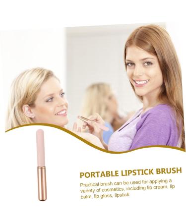 MAGICLULU Lip Blending Brush Makeup Brush Lip Balm Applicator Smudge Brush Lipstick Brush Applicator Lip Brush Lipstick Applicator Wands Aluminum Tube Pink Lip Gloss Brush With Cover - Buy Online on GoSupps.com