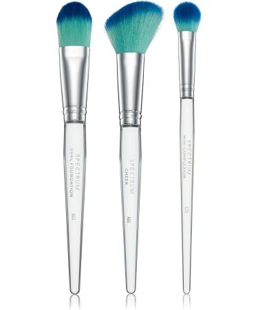 Spectrum Collections Brush Club Make Up Brushes Spectrum Makeup Brushes Set Including Foundation Contour and Concealer Brush with Hypoallergenic Bristles Blue 3 Piece Makeup Brush Set - Buy Online on GoSupps.com