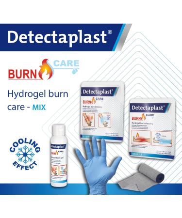 DetectaPlast Incineration Kit - Complete Burn Care Set with Sterile Hydrogel Compresses Fire Gel Bandages & Gloves for Instant Relief - Buy Online on GoSupps.com