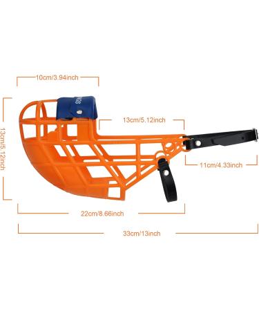 Amathings Super Kennel Muzzle - Soft Orange with Watched Nose Piece | Ideal for Dogs Freewheeling Kennels & Running - Buy Online on GoSupps.com