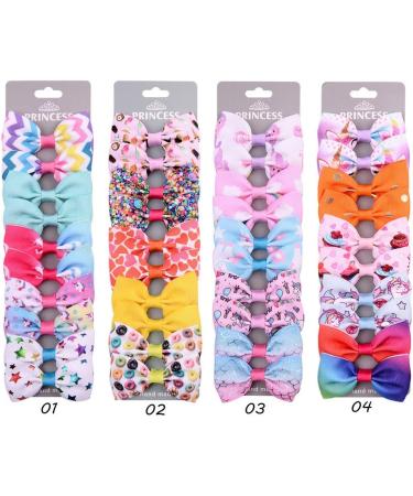 40PCS Unicorn Baby Girls Hair Bows Alligator Clips - Grosgrain Ribbon Barrettes for Kids - Buy Online on GoSupps.com