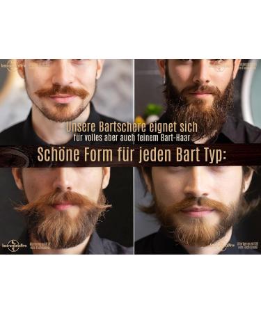 Premium 9cm Stainless Steel Beard & Hair Scissors - Curved Mustache Cutting Shears for Precision Grooming - Buy Online on GoSupps.com